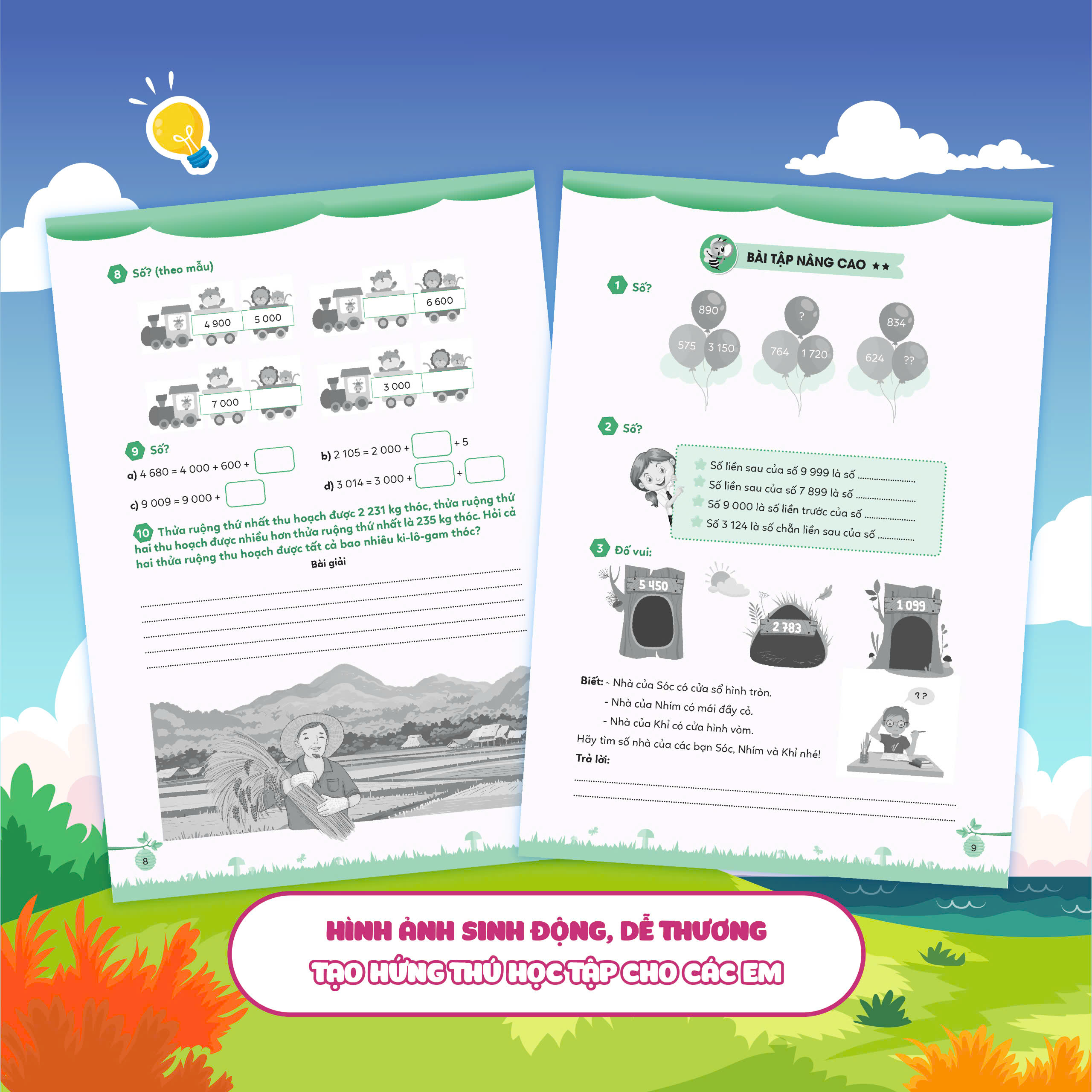 Bộ Bổ Trợ Toán - Bài Tập Cơ Bản Và Nâng Cao Lớp 3 - Tập 2 - Ảnh 9