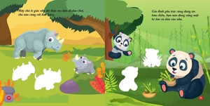 bộ bóc dán hình phát triển iq-eq-cq - animal sticker - động vật đáng yêu 1 - Ảnh 4