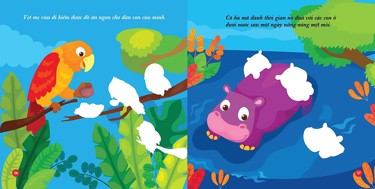 bộ bóc dán hình phát triển iq-eq-cq - animal sticker - động vật đáng yêu 2 - Ảnh 5