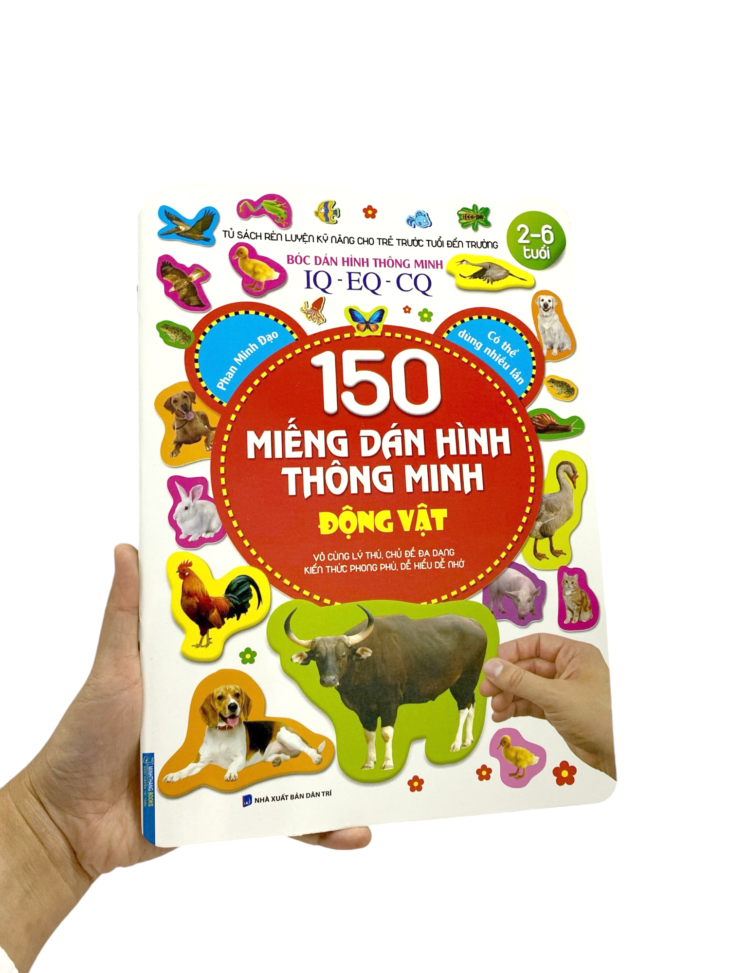 bộ bóc dán hình thông minh iq-eq-cq - 150 miếng dán hình thông minh - động vật (tái bản) - Ảnh 8