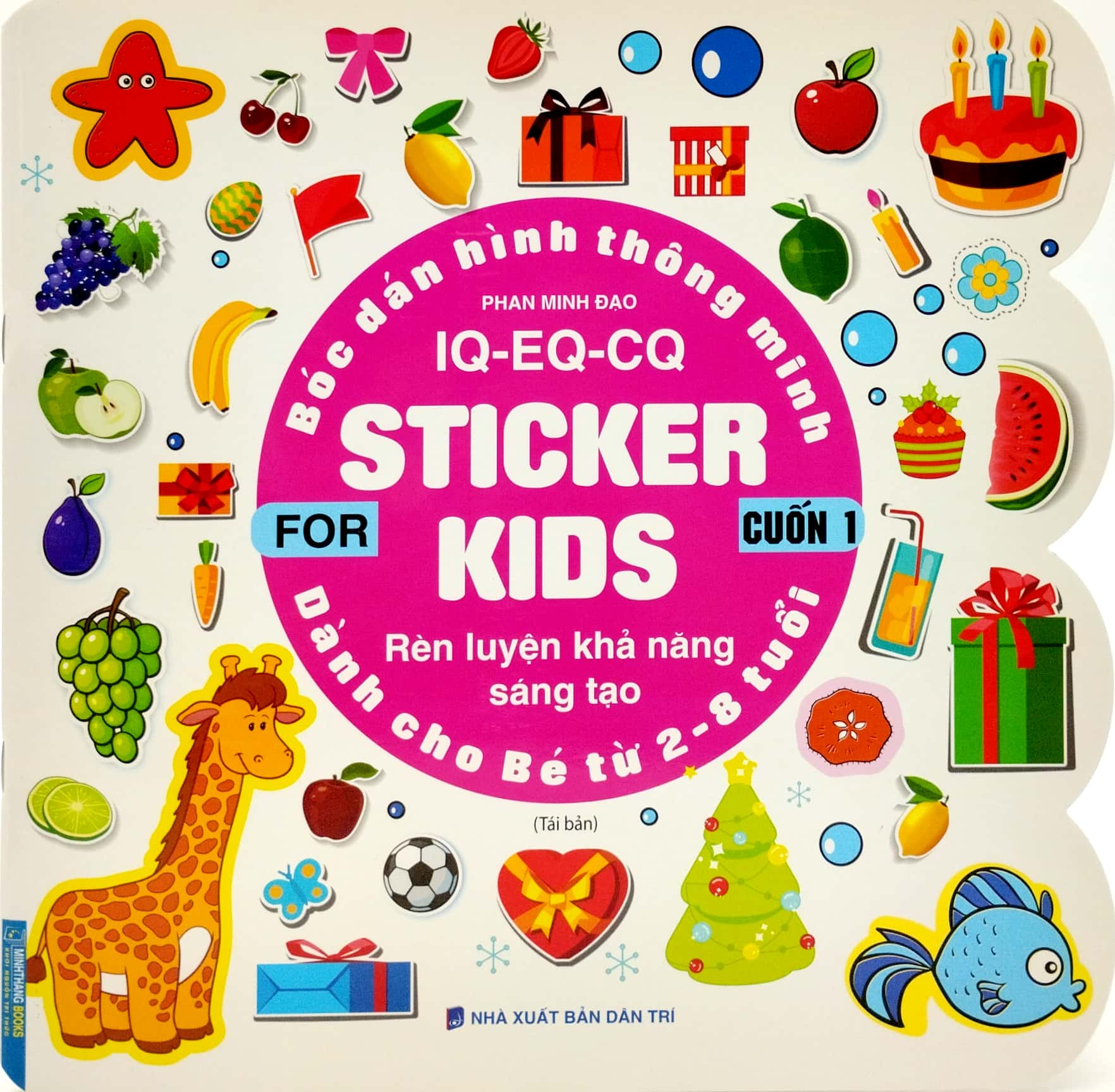 bộ bóc dán hình thông minh iq - eq - cq - sticker for kids - cuốn 1 (tái bản 2023) - Ảnh 2