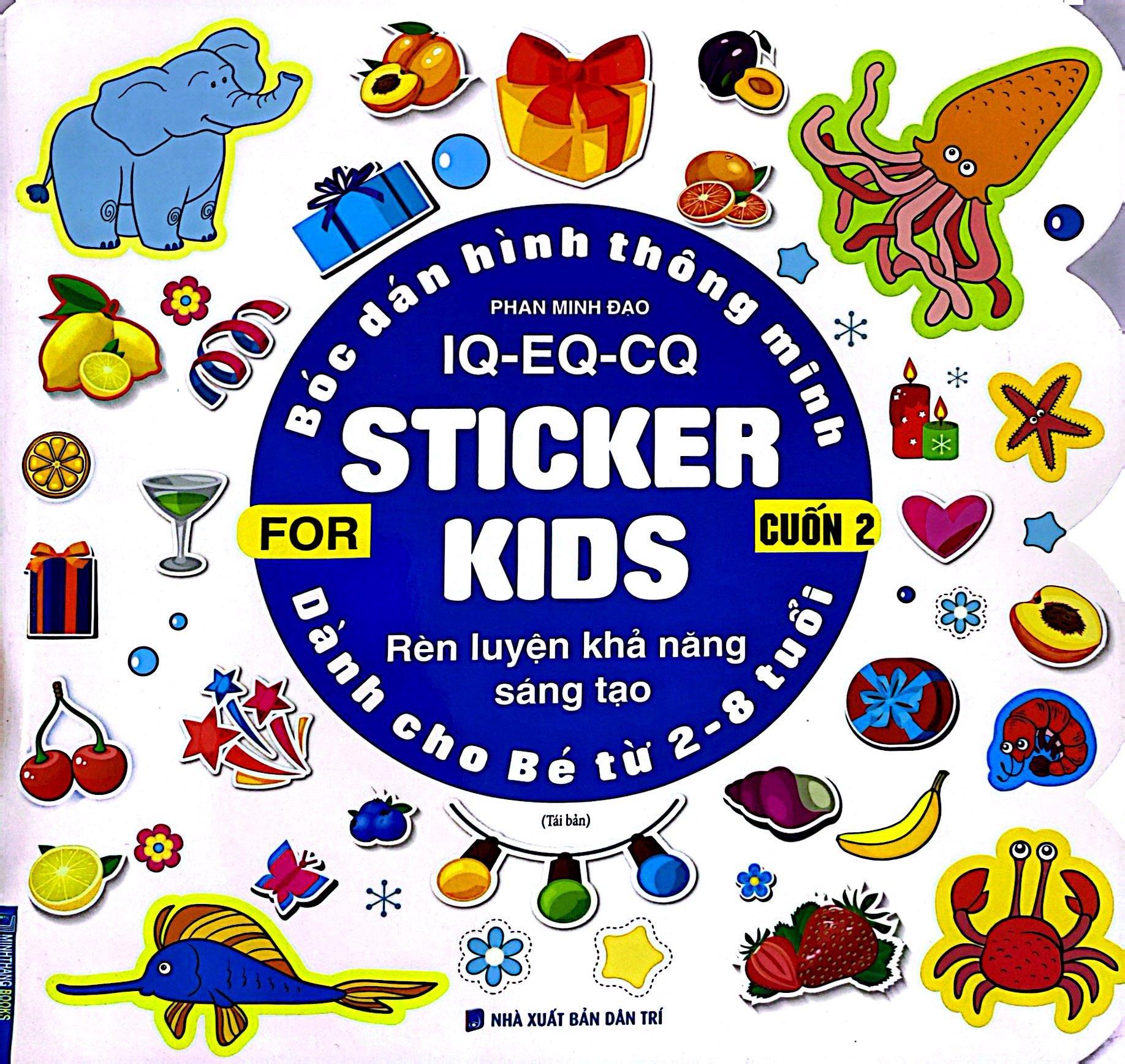 bộ bóc dán hình thông minh iq-eq-cq - sticker for kids - cuốn 2 (tái bản 2023) - Ảnh 2