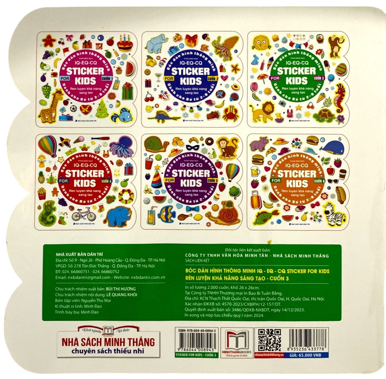 bộ bóc dán hình thông minh iq-eq-cq - sticker for kids - cuốn 3 (tái bản 2023) - Ảnh 6
