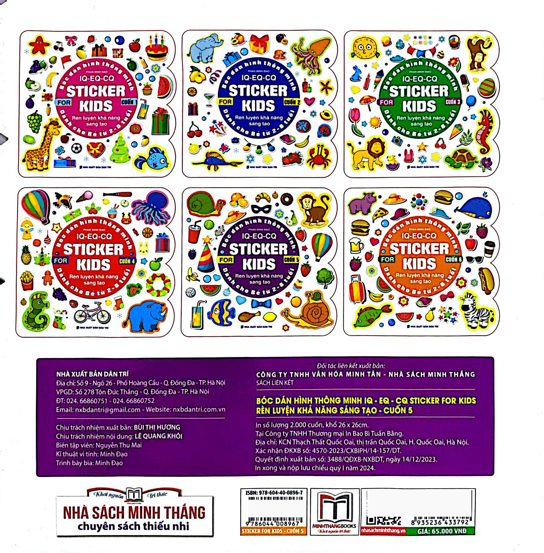 bộ bóc dán hình thông minh iq-eq-cq - sticker for kids - cuốn 5 (tái bản 2023) - Ảnh 6