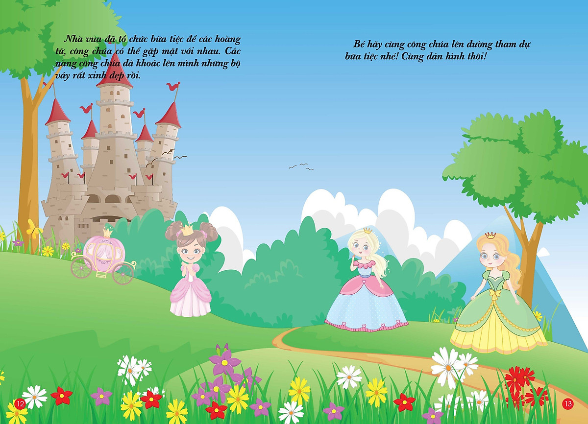 bộ bóc dán hình thông minh - little princess - công chúa nhỏ 3 - Ảnh 4