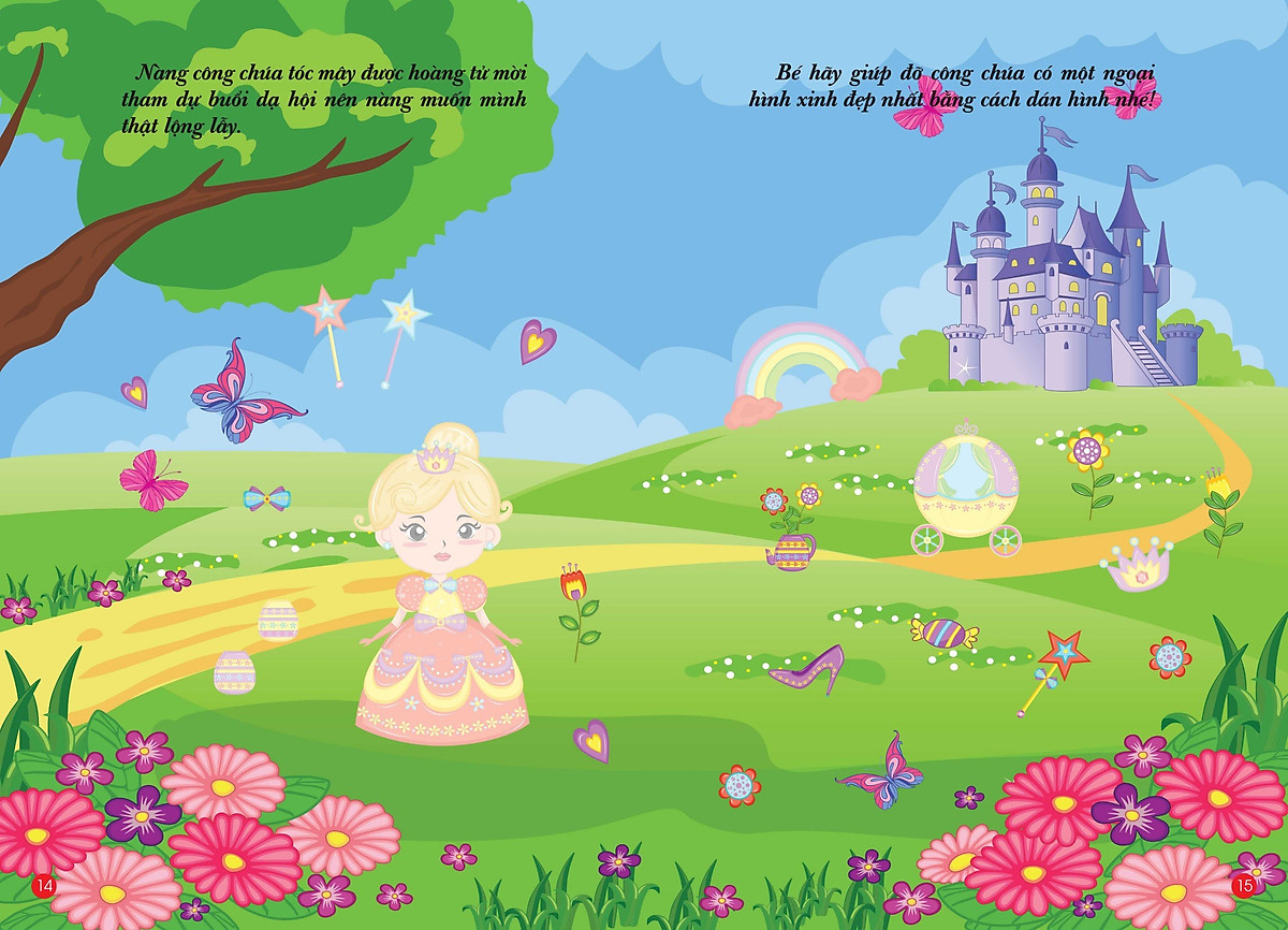 bộ bóc dán hình thông minh - little princess - công chúa nhỏ 3 - Ảnh 5