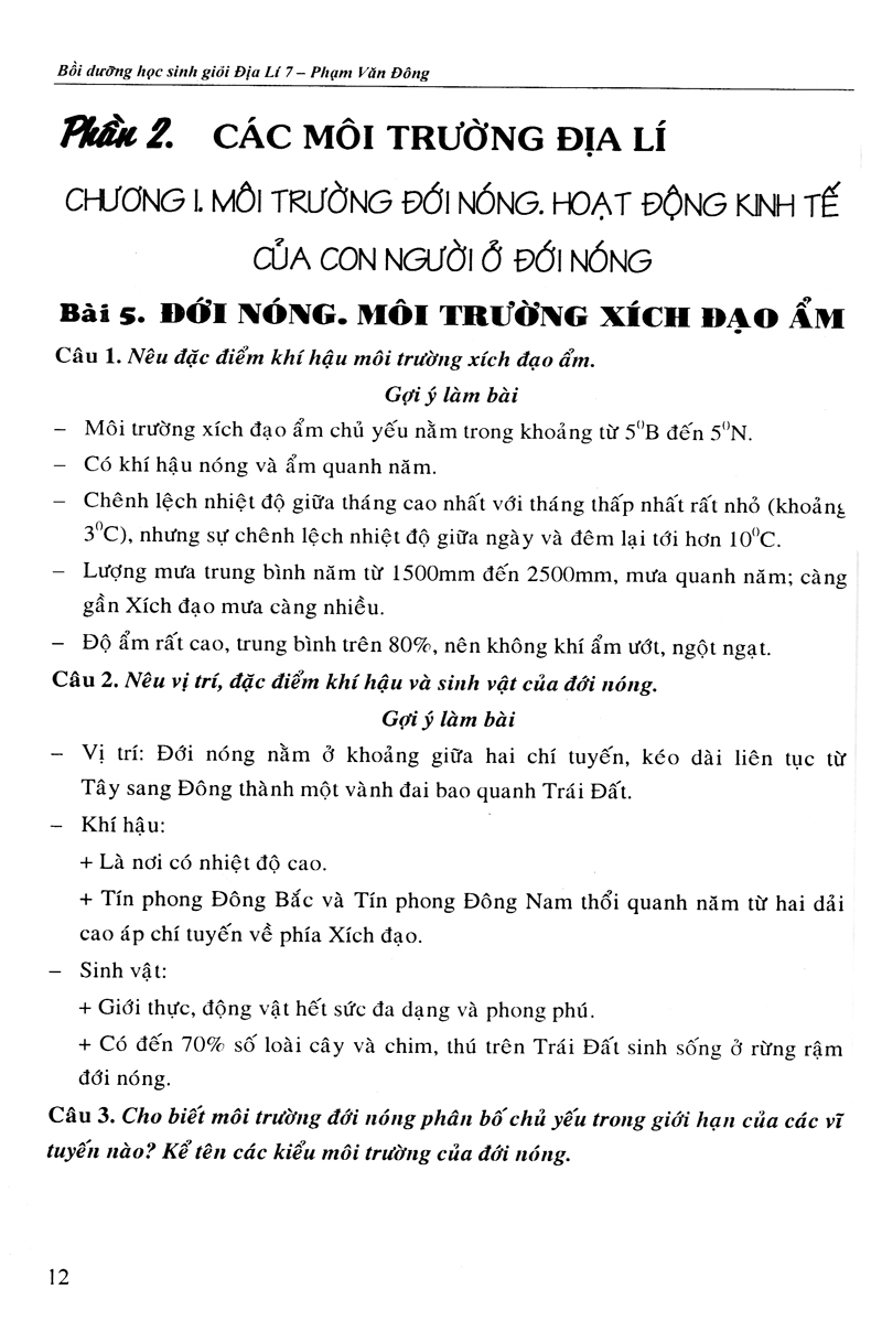 bộ bồi dưỡng học sinh giỏi địa 7 - Ảnh 14