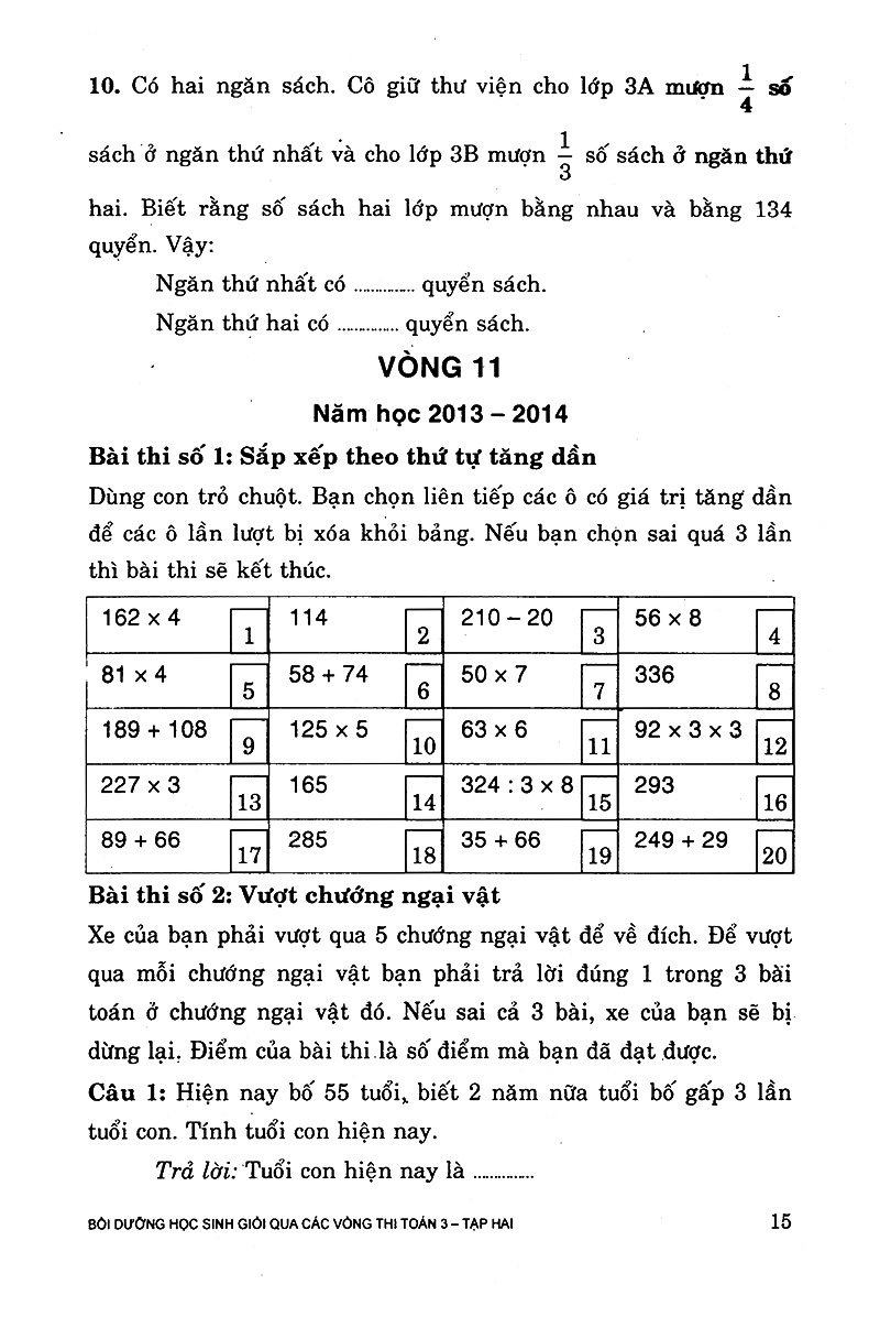 bộ bồi dưỡng học sinh giỏi qua các vòng thi toán lớp 3 (tập 2) - Ảnh 15