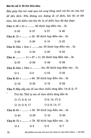 bộ bồi dưỡng học sinh giỏi qua các vòng thi violympic toán 2 - tập 1 - Ảnh 11