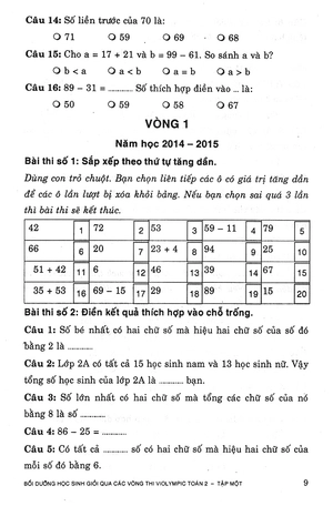 bộ bồi dưỡng học sinh giỏi qua các vòng thi violympic toán 2 - tập 1 - Ảnh 8