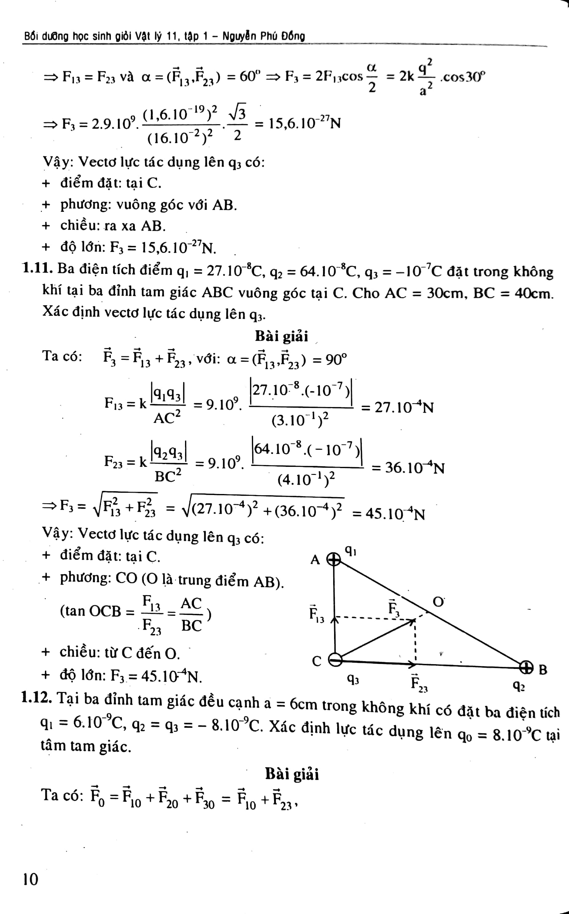 bộ bồi dưỡng học sinh giỏi vật lí 11 - điện - điện từ (tập 1) - Ảnh 10