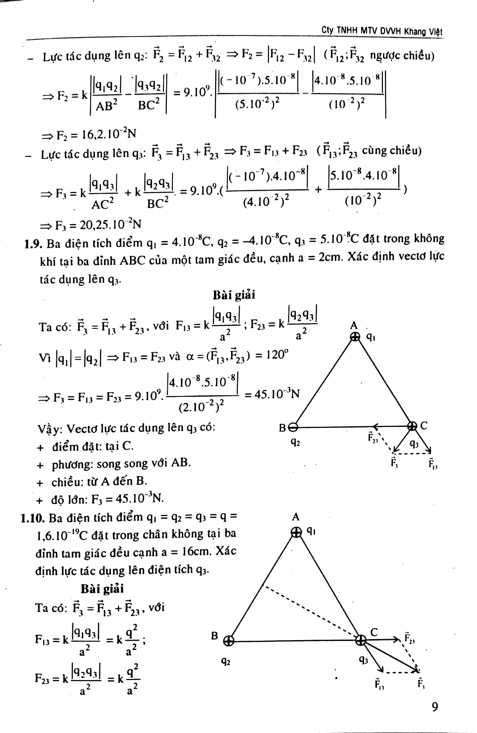bộ bồi dưỡng học sinh giỏi vật lí 11 - điện - điện từ (tập 1) - Ảnh 9