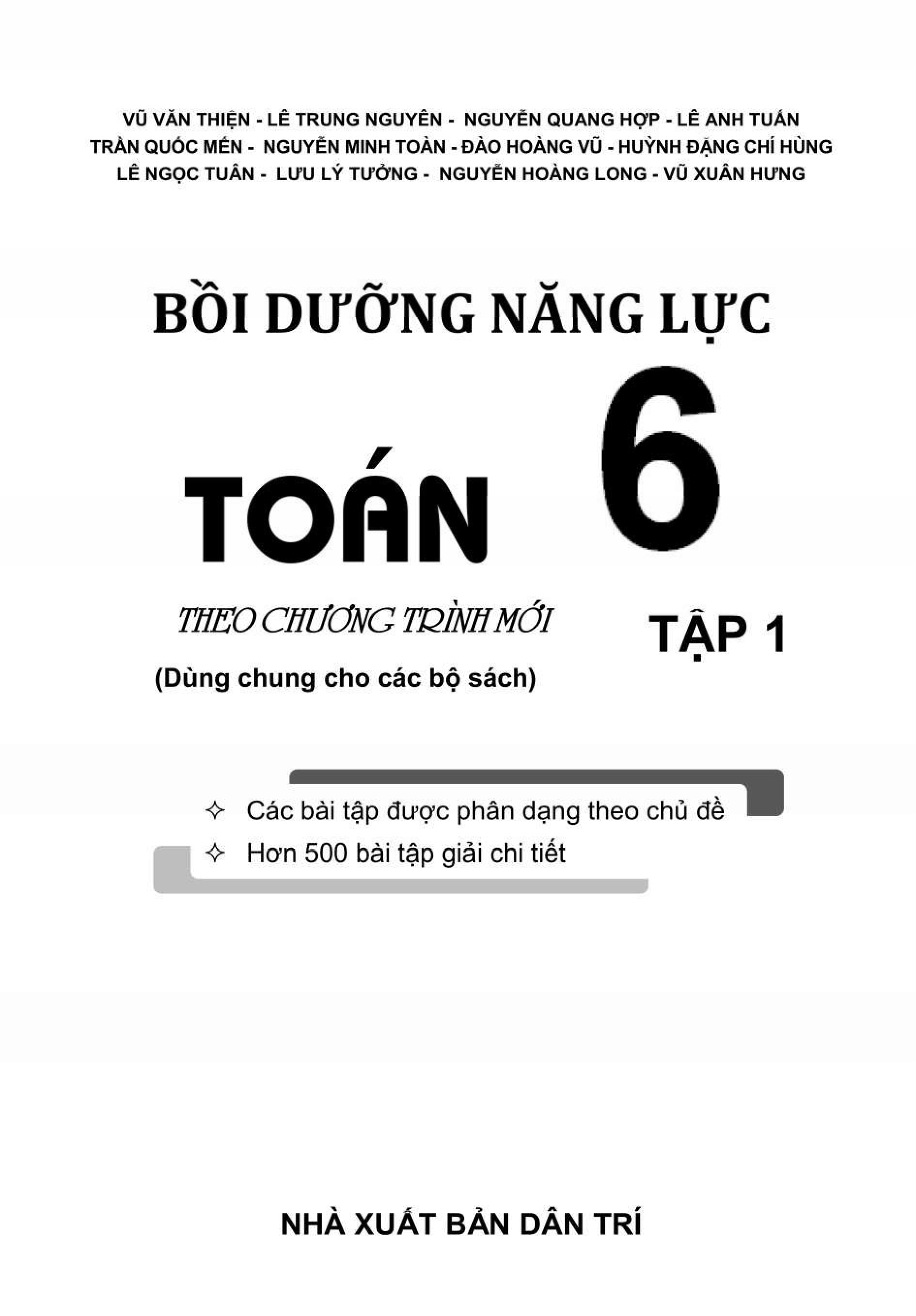 Bộ Bồi Dưỡng Năng Lực Toán 6 - Tập 1 - Ảnh 3