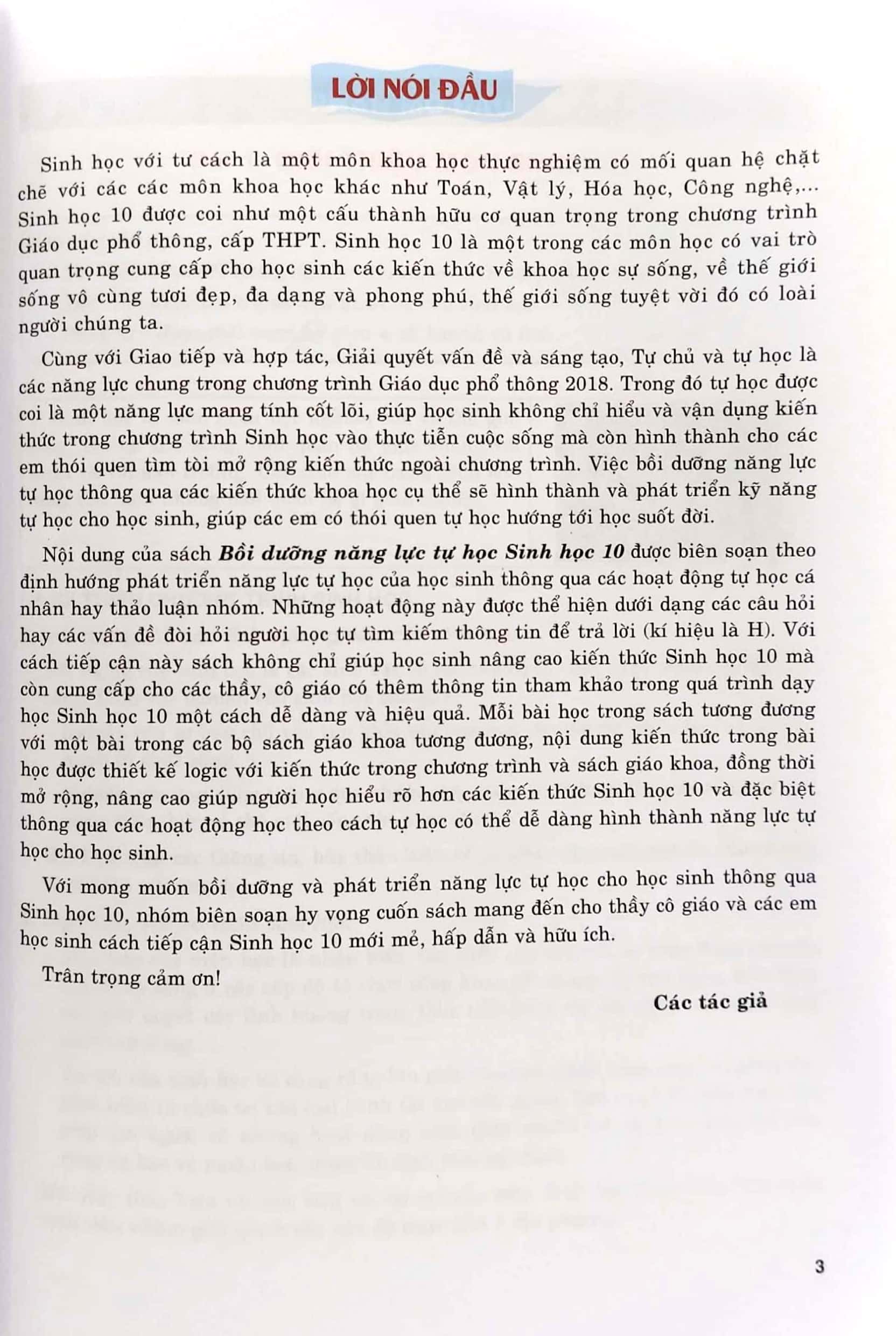 Bộ Bồi Dưỡng Năng Lực Tự Học Sinh Học 10 - Ảnh 3