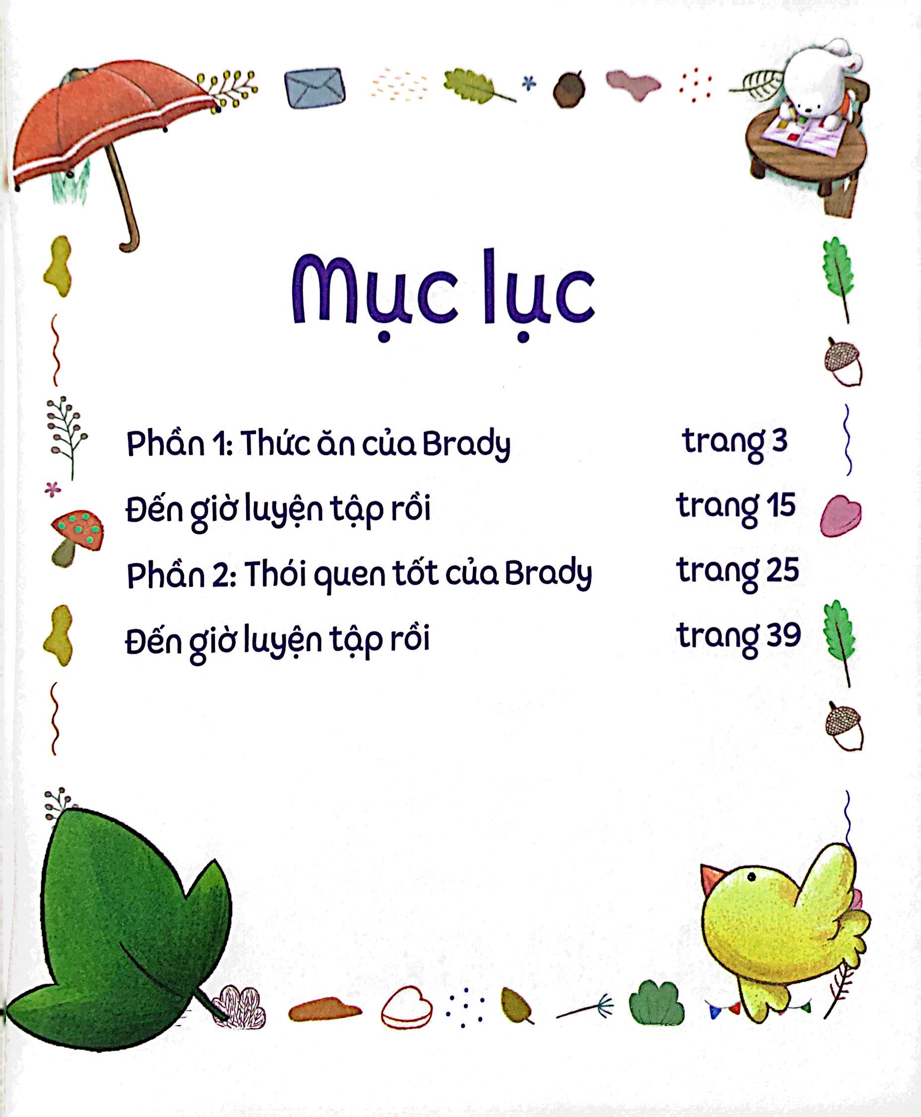 bộ brady siêu đỉnh - 365 ngày phát triển trí tuệ - level 1 - thức ăn và thói quen tốt - Ảnh 3