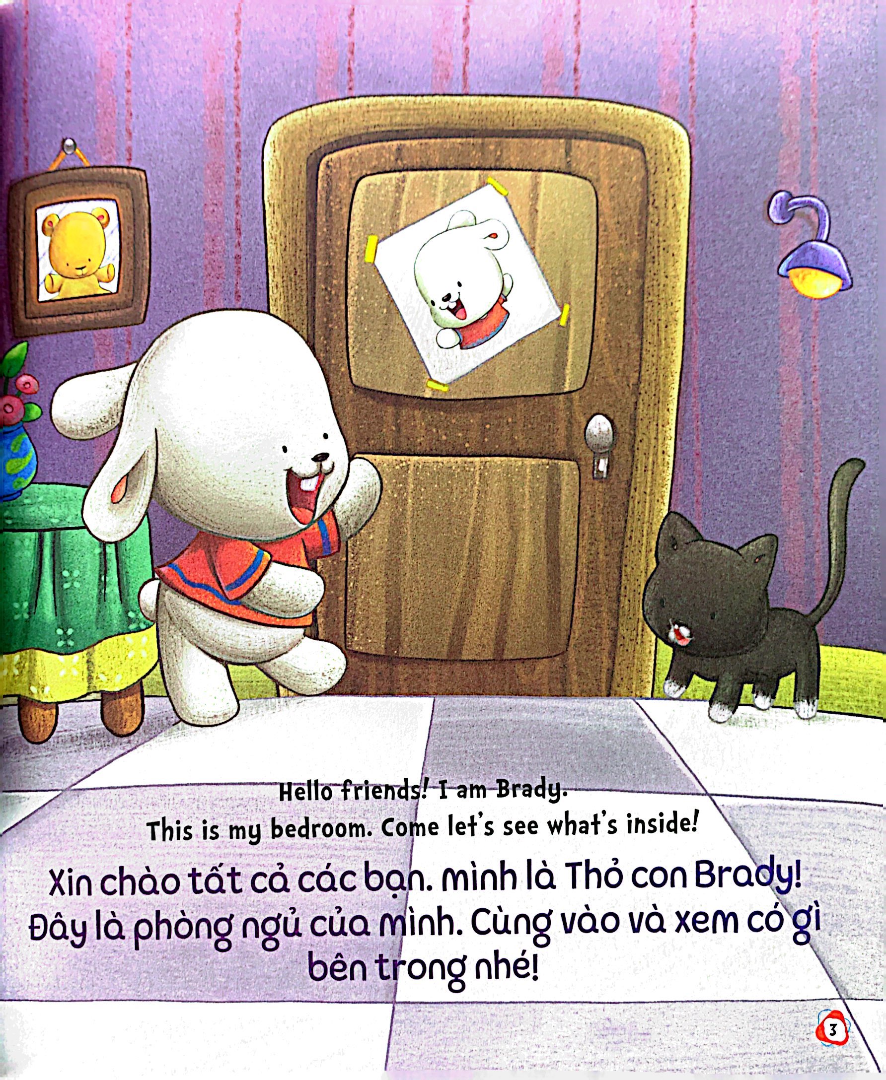 bộ brady siêu đỉnh - 365 ngày phát triển trí tuệ - level 2 - phòng ngủ và phòng tắm - Ảnh 5