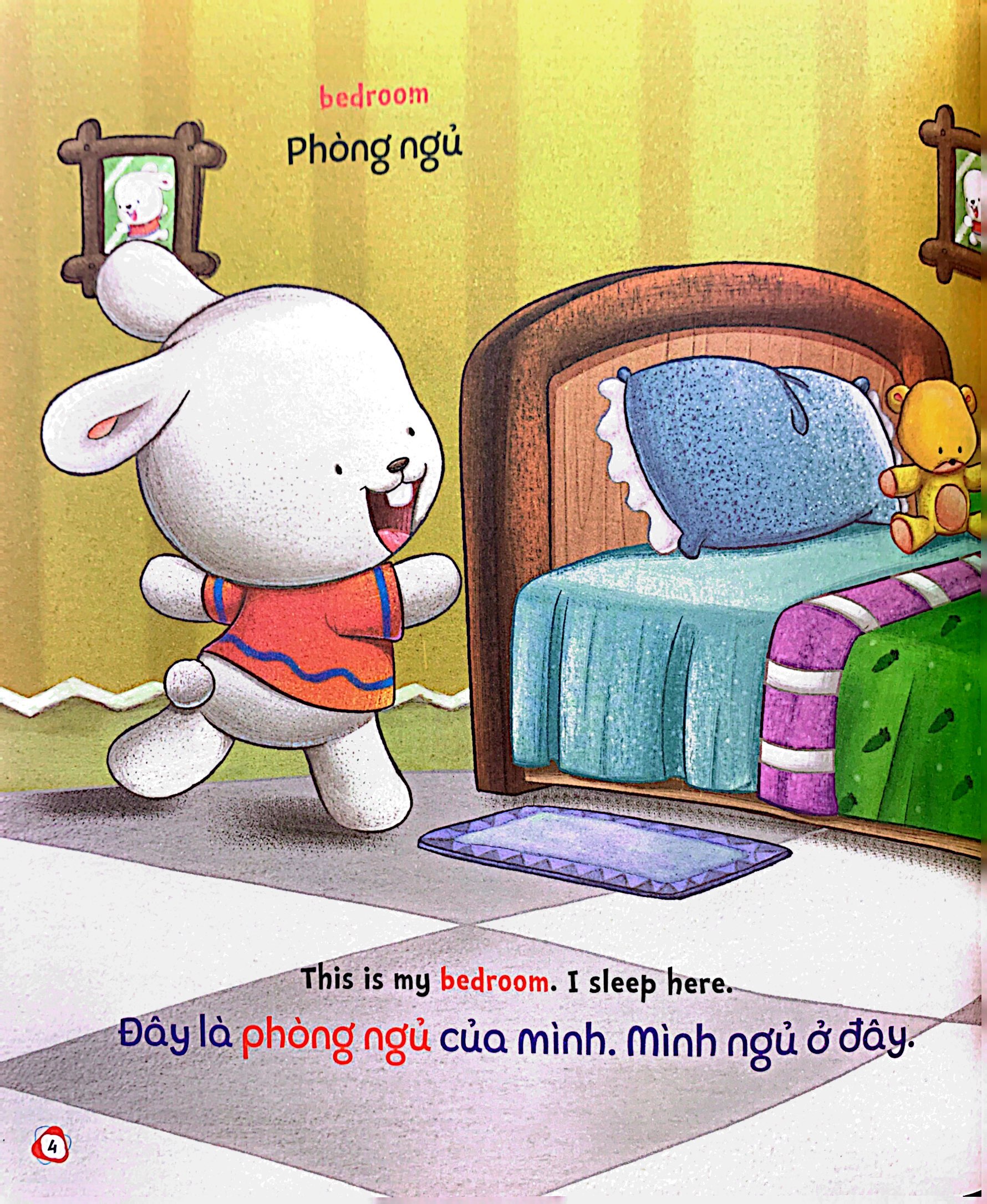 bộ brady siêu đỉnh - 365 ngày phát triển trí tuệ - level 2 - phòng ngủ và phòng tắm - Ảnh 6