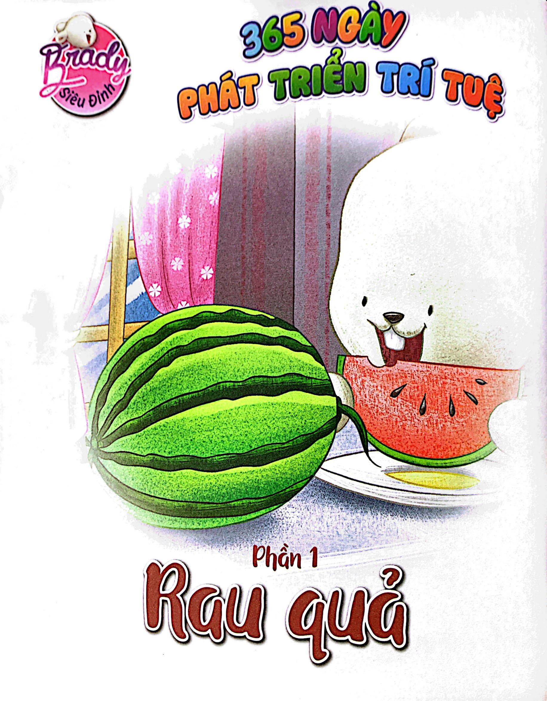 bộ brady siêu đỉnh - 365 ngày phát triển trí tuệ - level 3 - rau quả và địa điểm thân quen - Ảnh 4