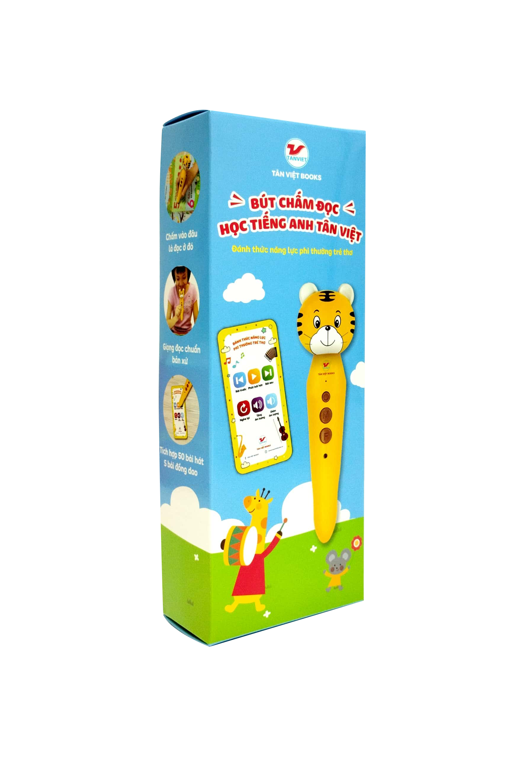 Bộ Bút Chấm Đọc-Học Tiếng Anh - Đánh Thức Năng Lực Phi Thường Từ Trẻ Thơ - Bút Hình Hổ (Dành Cho Trẻ Từ 0 Đến 10 Tuổi) - Tặng Kèm Sách Playtime In English - Level 3 - Happy Snowman - Người Tuyết Hạnh Phúc - Ảnh 3