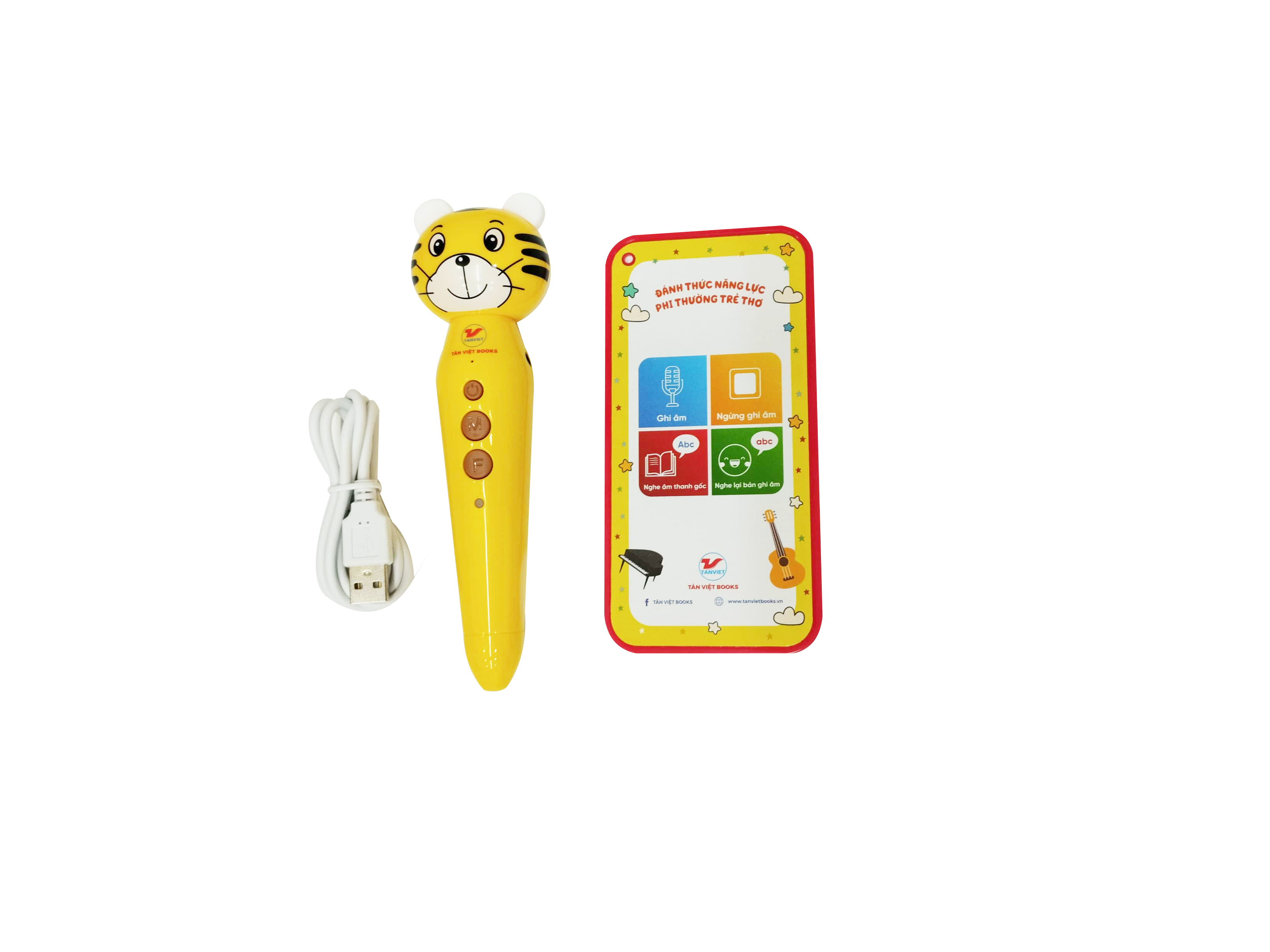 Bộ Bút Chấm Đọc-Học Tiếng Anh - Đánh Thức Năng Lực Phi Thường Từ Trẻ Thơ - Bút Hình Hổ (Dành Cho Trẻ Từ 0 Đến 10 Tuổi) - Tặng Kèm Sách Playtime In English - Level 3 - Happy Snowman - Người Tuyết Hạnh Phúc - Ảnh 6