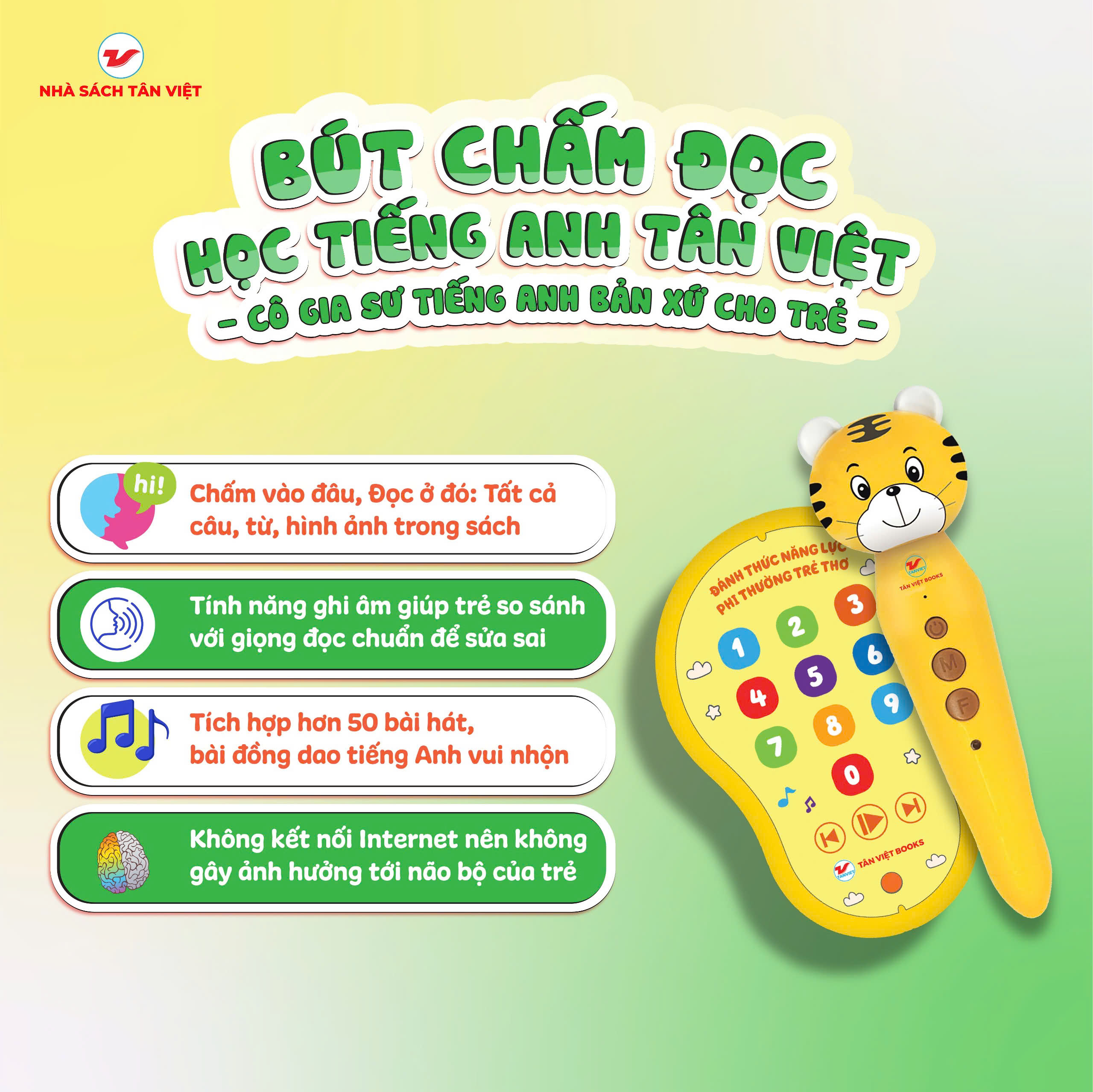 Bộ Bút Chấm Đọc-Học Tiếng Anh Tân Việt - Cô Gia Sư Tiếng Anh Bản Xứ Tại Nhà - Phiên Bản 6 Sách (Dành Cho Trẻ Từ 0 Đến 6 Tuổi) - Ảnh 6