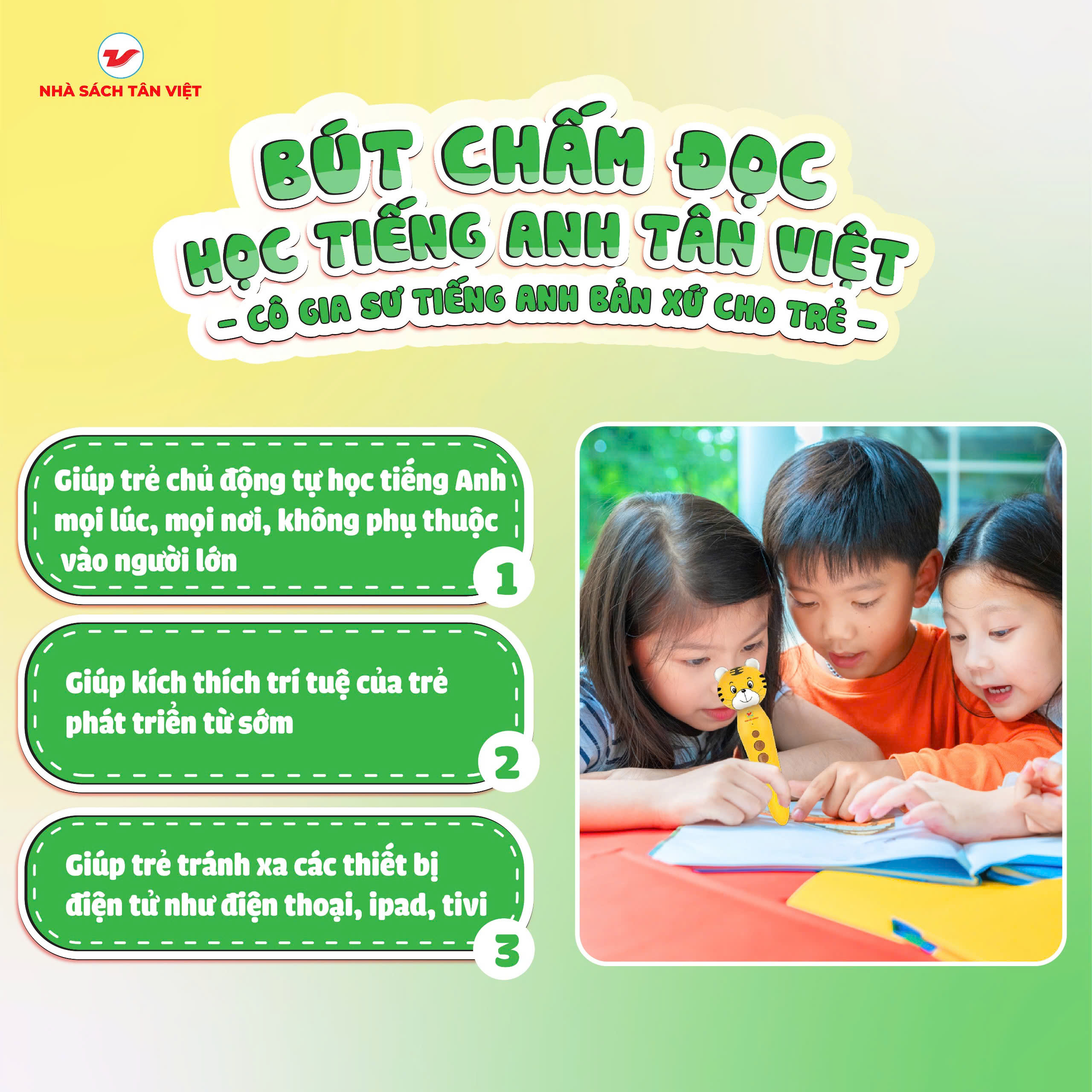 Bộ Bút Chấm Đọc-Học Tiếng Anh Tân Việt - Cô Gia Sư Tiếng Anh Bản Xứ Tại Nhà - Phiên Bản 6 Sách (Dành Cho Trẻ Từ 0 Đến 6 Tuổi) - Ảnh 8