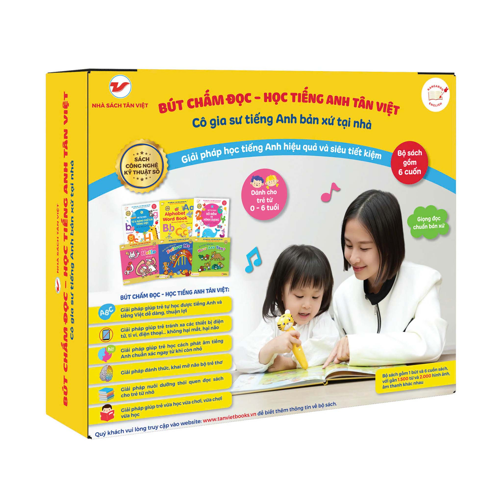 Bộ Bút Chấm Đọc-Học Tiếng Anh Tân Việt - Cô Gia Sư Tiếng Anh Bản Xứ Tại Nhà - Phiên Bản 6 Sách (Dành Cho Trẻ Từ 0 Đến 6 Tuổi) - Tặng Kèm Sách Playtime In English - Level 3 - Happy Snowman - Người Tuyết Hạnh Phúc - Ảnh 5