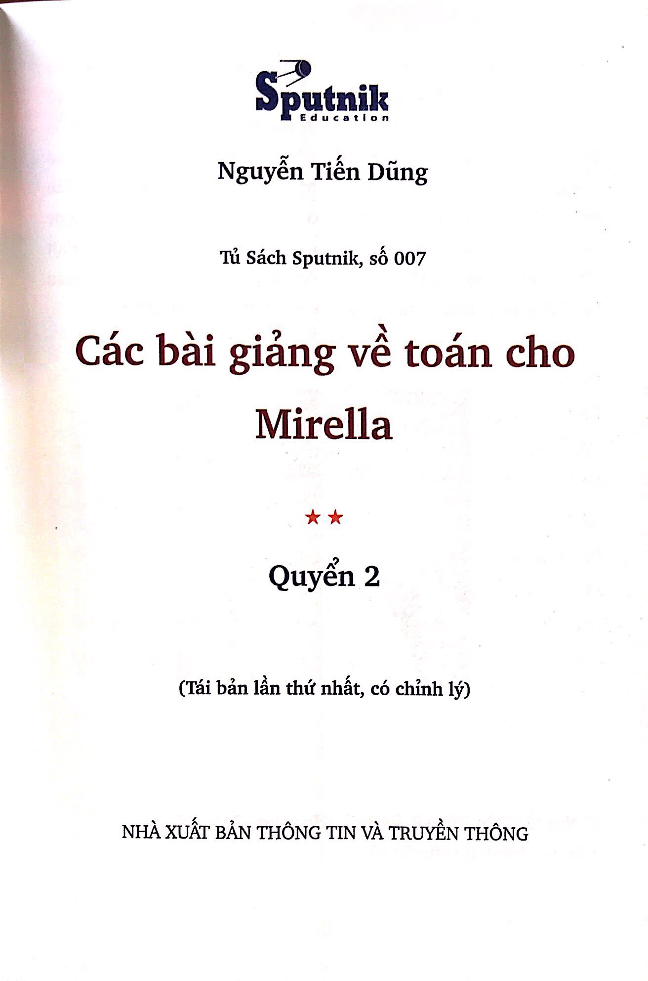 bộ các bài giảng về toán cho mirella quyển 2 - Ảnh 2