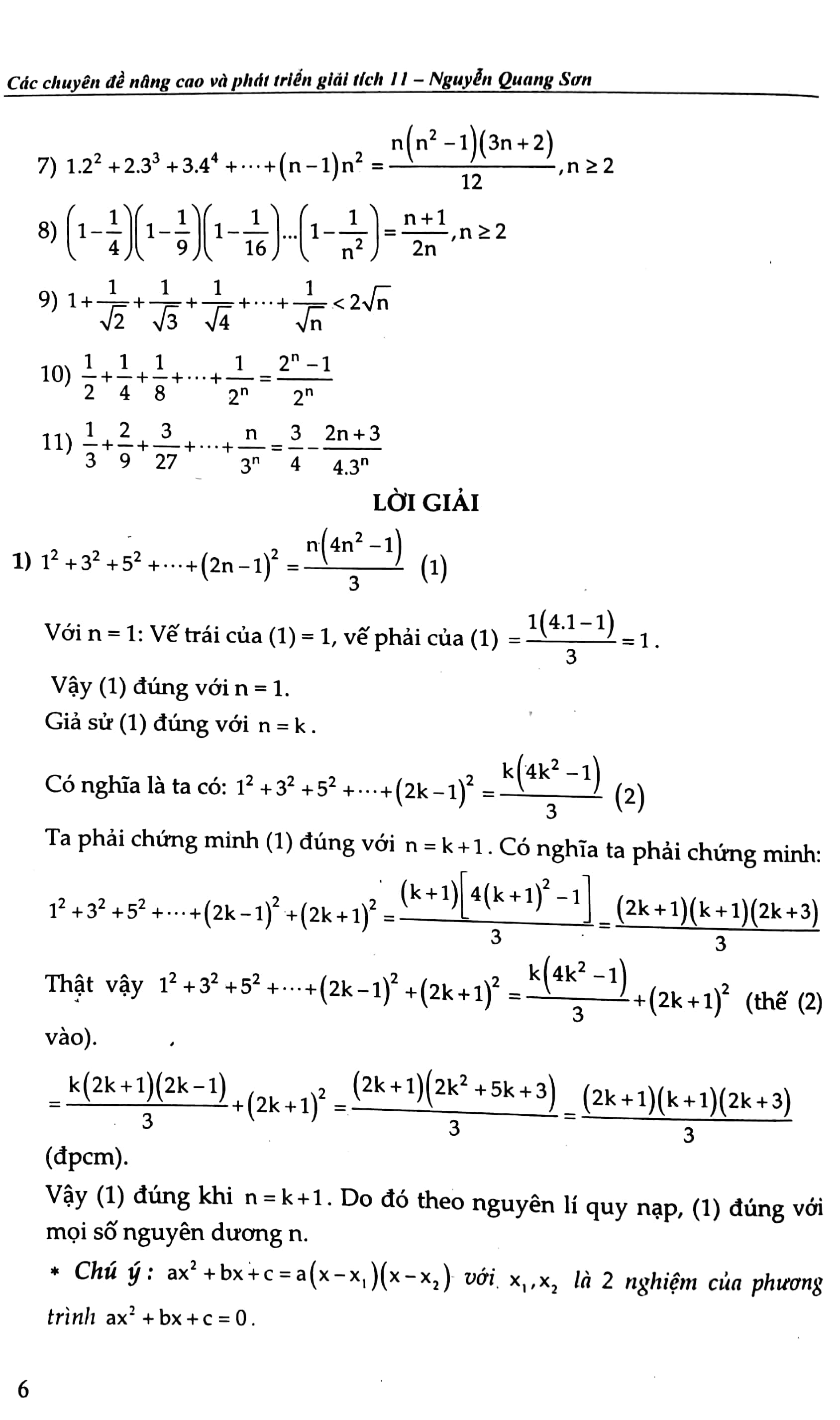bộ các chuyên đề nâng cao và phát triển giải tích 11 - tập 2 - Ảnh 5