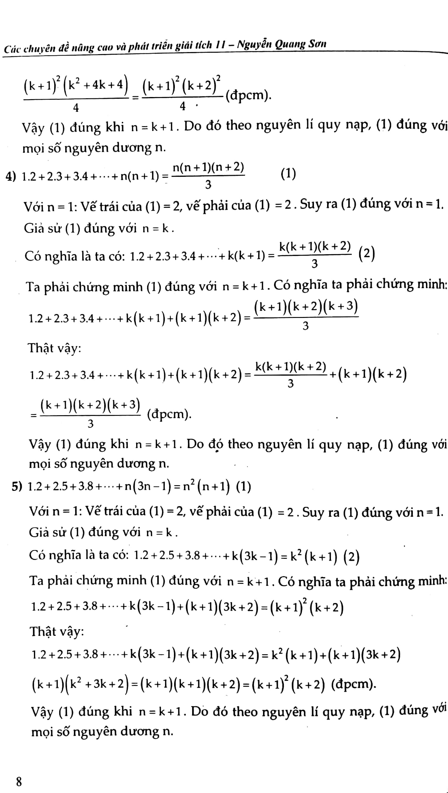 bộ các chuyên đề nâng cao và phát triển giải tích 11 - tập 2 - Ảnh 7