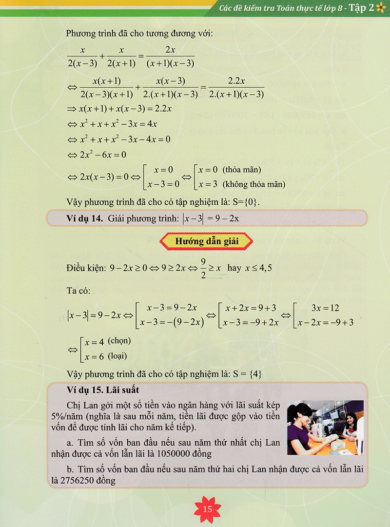 bộ các đề kiểm tra toán thực tế lớp 8 - tập 2 - Ảnh 13