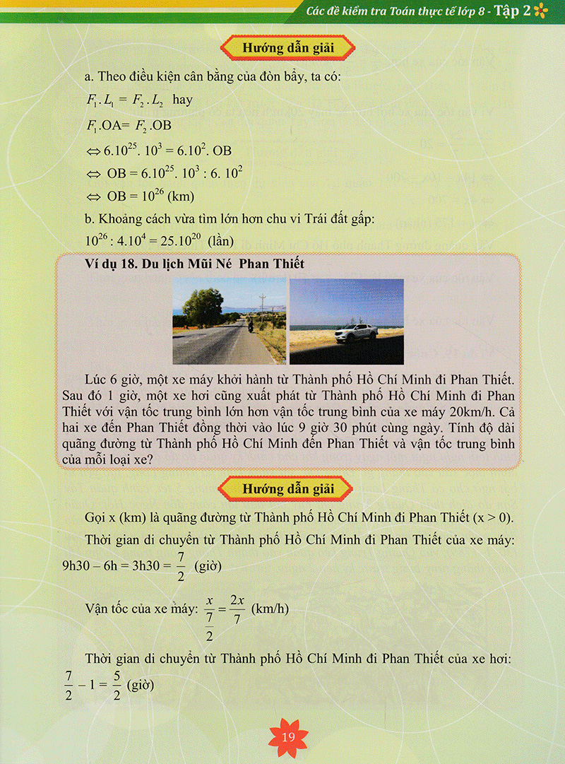 bộ các đề kiểm tra toán thực tế lớp 8 - tập 2 - Ảnh 17