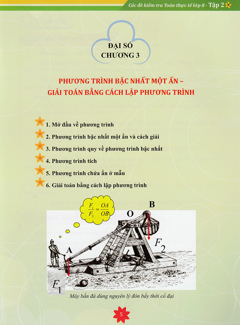 bộ các đề kiểm tra toán thực tế lớp 8 - tập 2 - Ảnh 4