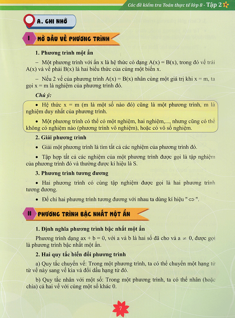 bộ các đề kiểm tra toán thực tế lớp 8 - tập 2 - Ảnh 5
