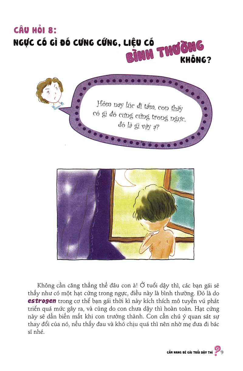 bộ cẩm nang bé gái tuổi dậy thì - quyển 1 - 160 câu hỏi-đáp về sinh lí bạn gái tuổi dậy thì (tái bản 2019) - Ảnh 10