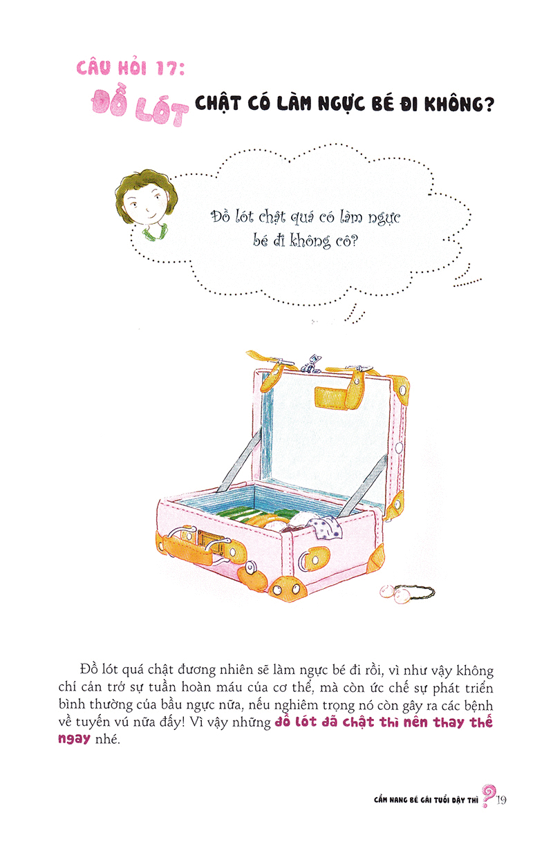 bộ cẩm nang bé gái tuổi dậy thì - quyển 1 - 160 câu hỏi-đáp về sinh lí bạn gái tuổi dậy thì (tái bản 2019) - Ảnh 20