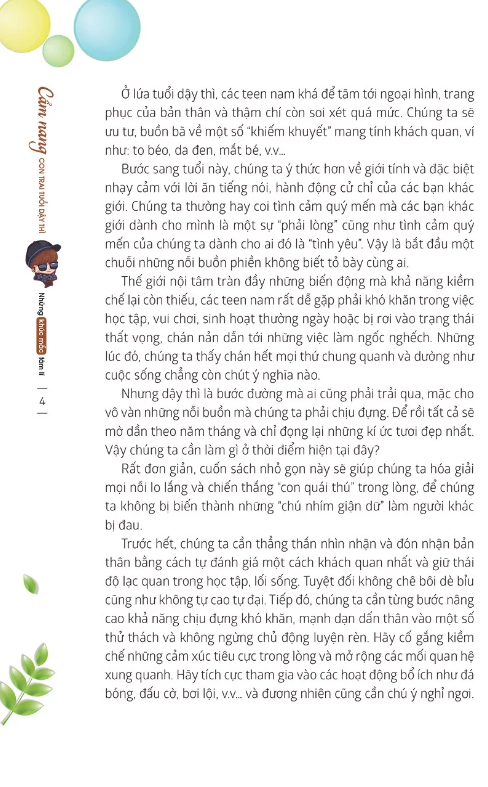 bộ cẩm nang con trai tuổi dậy thì - quyển 2 - những khúc mắc tâm lí (tái bản 2019) - Ảnh 4
