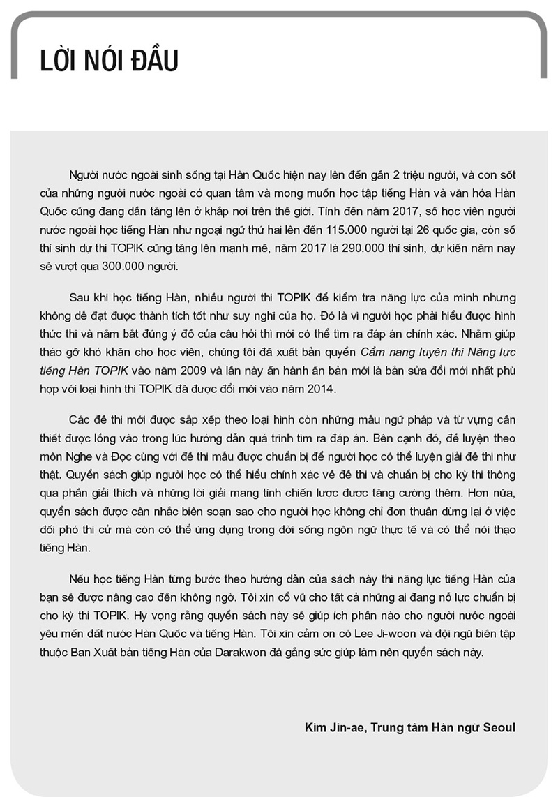 bộ cẩm nang luyện thi năng lực tiếng hàn topik ii intermediate - advanced - Ảnh 3