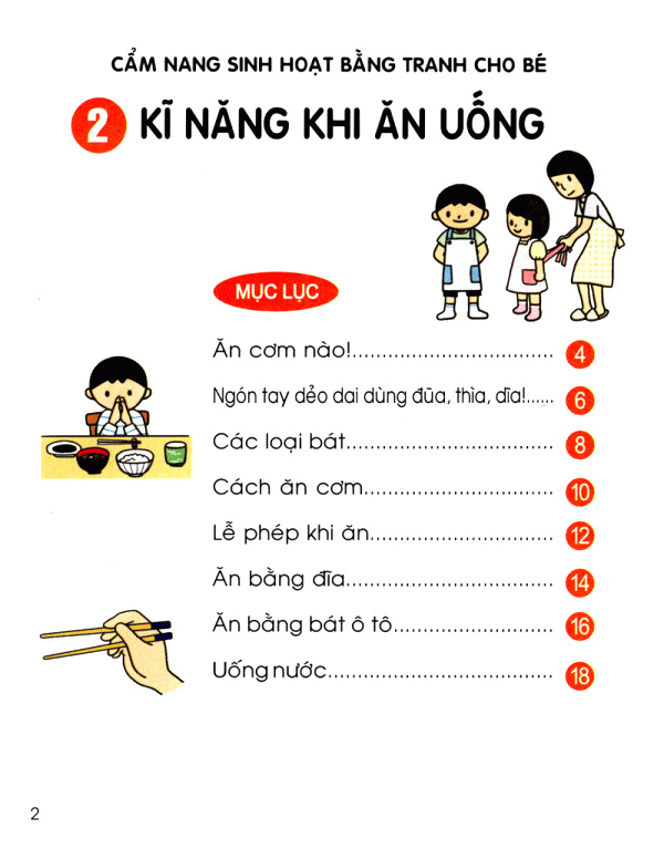 bộ cẩm nang sinh hoạt bằng tranh cho bé tập 2 - kĩ năng khi ăn uống (tái bản 2019) - Ảnh 3