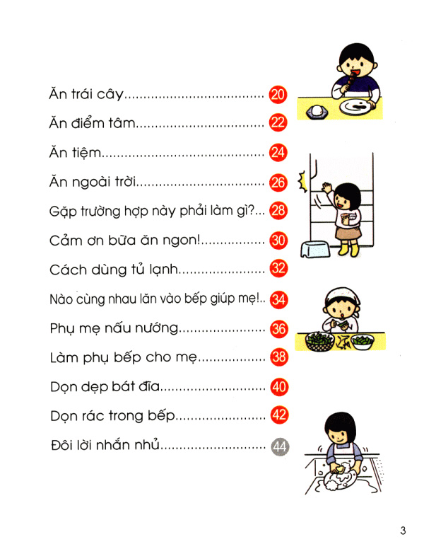 bộ cẩm nang sinh hoạt bằng tranh cho bé tập 2 - kĩ năng khi ăn uống (tái bản 2019) - Ảnh 4