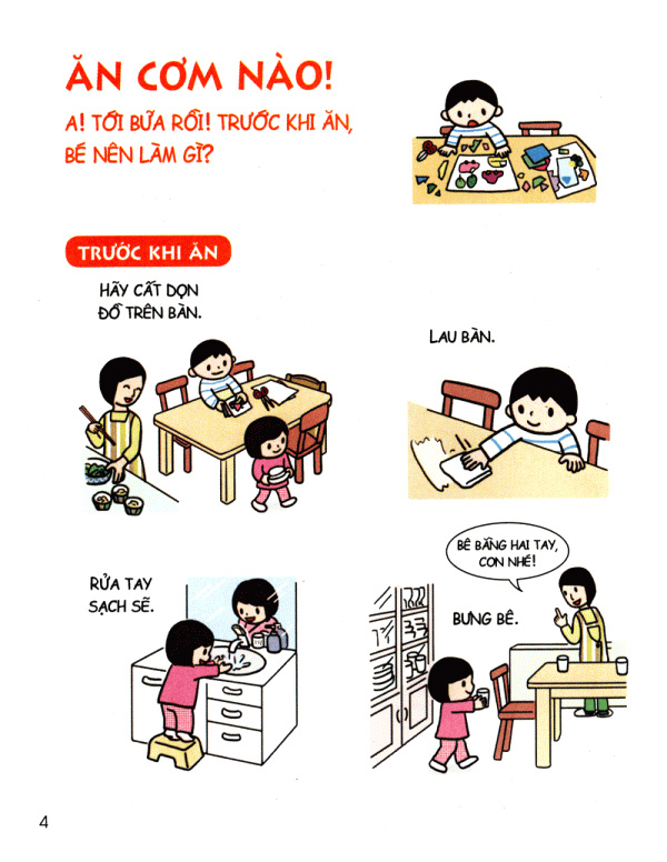 bộ cẩm nang sinh hoạt bằng tranh cho bé tập 2 - kĩ năng khi ăn uống (tái bản 2019) - Ảnh 5