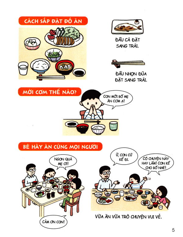 bộ cẩm nang sinh hoạt bằng tranh cho bé tập 2 - kĩ năng khi ăn uống (tái bản 2019) - Ảnh 6