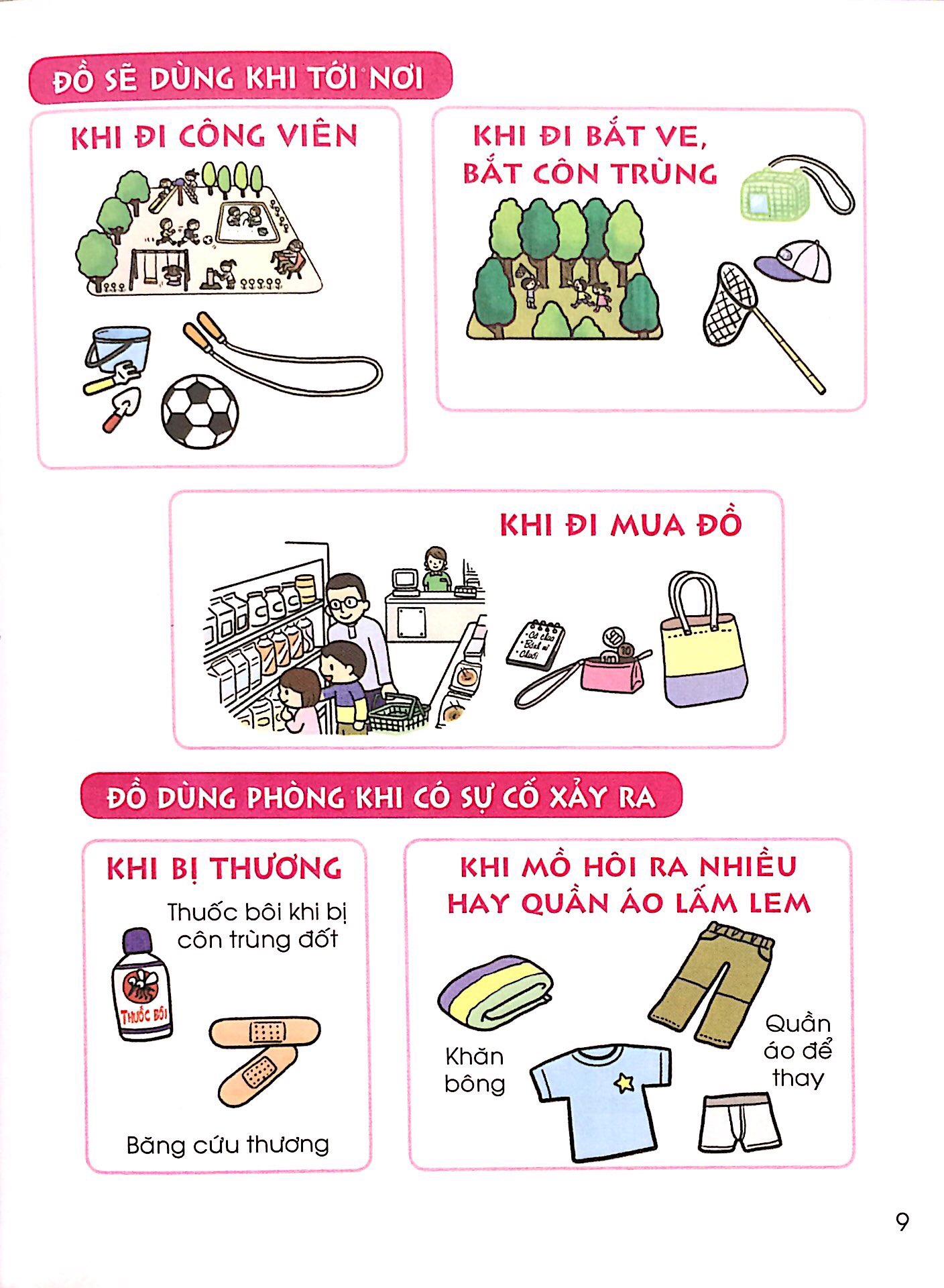bộ cẩm nang sinh hoạt bằng tranh cho bé tập 3 - kĩ năng đi ra ngoài (tái bản 2019) - Ảnh 10