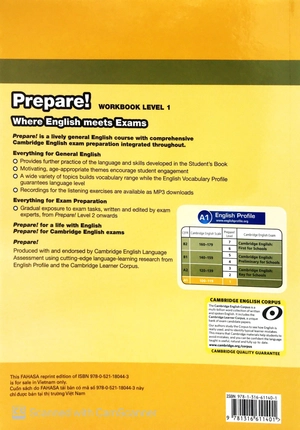 bộ cambridge english prepare! level 1 workbook with audio - fahasa reprint - Ảnh 12