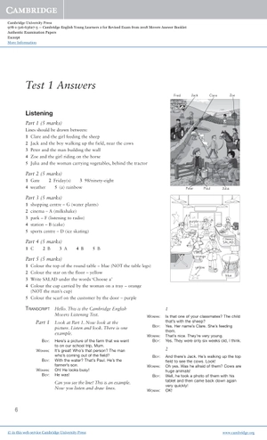 bộ cambridge english young learners 2 for revised exam from 2018 movers answer booklet: authentic examination papers - Ảnh 5