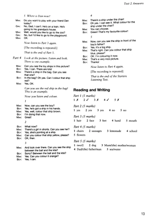 bộ cambridge english young learners 2 for revised exam from 2018 starters answer booklet: authentic examination papers - Ảnh 7