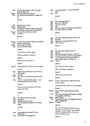 bộ cambridge english young learners 8 movers answer booklet - Ảnh 3