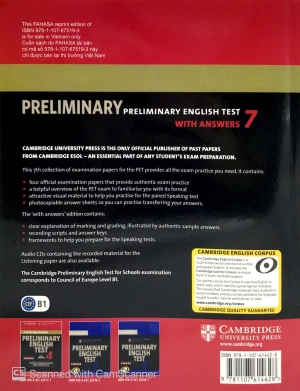 bộ cambridge preliminary english test 7 student's book with answers fahasa reprint edition - Ảnh 13