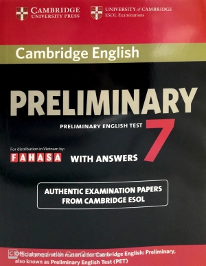 bộ cambridge preliminary english test 7 student's book with answers fahasa reprint edition - Ảnh 4