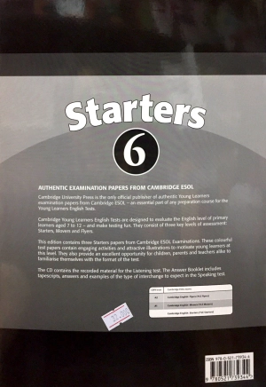 bộ cambridge young learners english tests 6 starters answer booklet - Ảnh 11